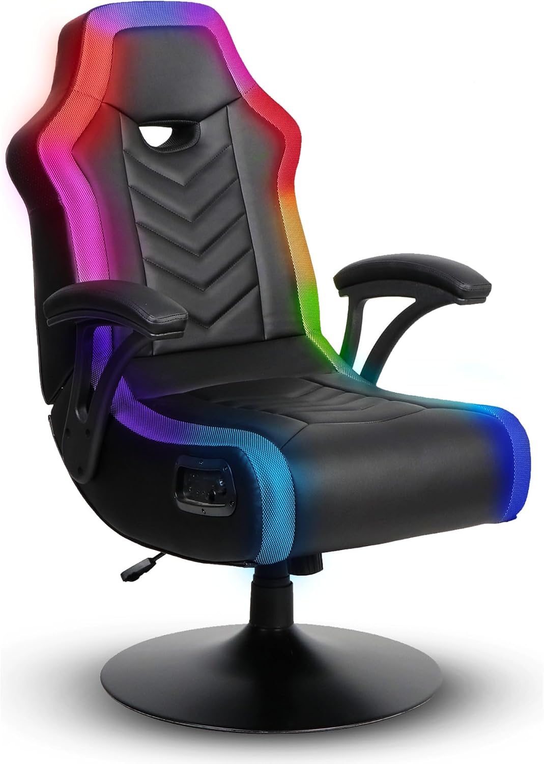 X Rocker PC Computer Gaming Desk Chair, Built-in Audio, College Dorm Essentials for Guys and Girls, Bedroom, Dorm Room Essentials, Foldable, Gifts for Gamers