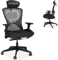RESPAWN SPIRE Ergonomic Office Chair with Lumbar Support, Headrest, Adjustable Arms and Cooling Gel Seat Cushion, Comfy Breathable Mesh Seat for Home Office, High Back Reclining Gaming Chair - Black
