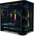 ViprTech Reaper 2.5 Liquid-Cooled PC - AMD Ryzen 7 8700F (5.0Ghz Turbo), AMD RX 9060 XT 16GB, 16GB DDR5 RAM, 1TB NVMe SSD, 800W Gold PSU, VR-Ready, WiFi BT, Win 11, Gaming Desktop Computer, Black