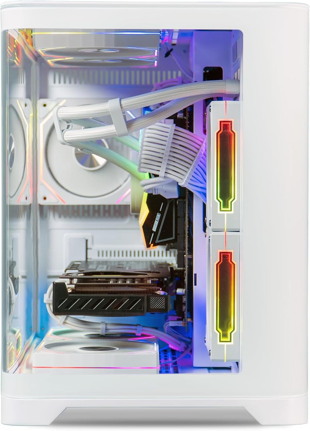 ViprTech Reaper 2.5 Gaming PC - AMD Ryzen 7 8700F (5.0Ghz Liquid Cooled), AMD RX 9060 XT 16GB, 16GB DDR5 RAM, 1TB NVMe SSD, 800W Gold PSU, VR-Ready, WiFi BT, Win 11, Desktop Computer Prebuilt, White