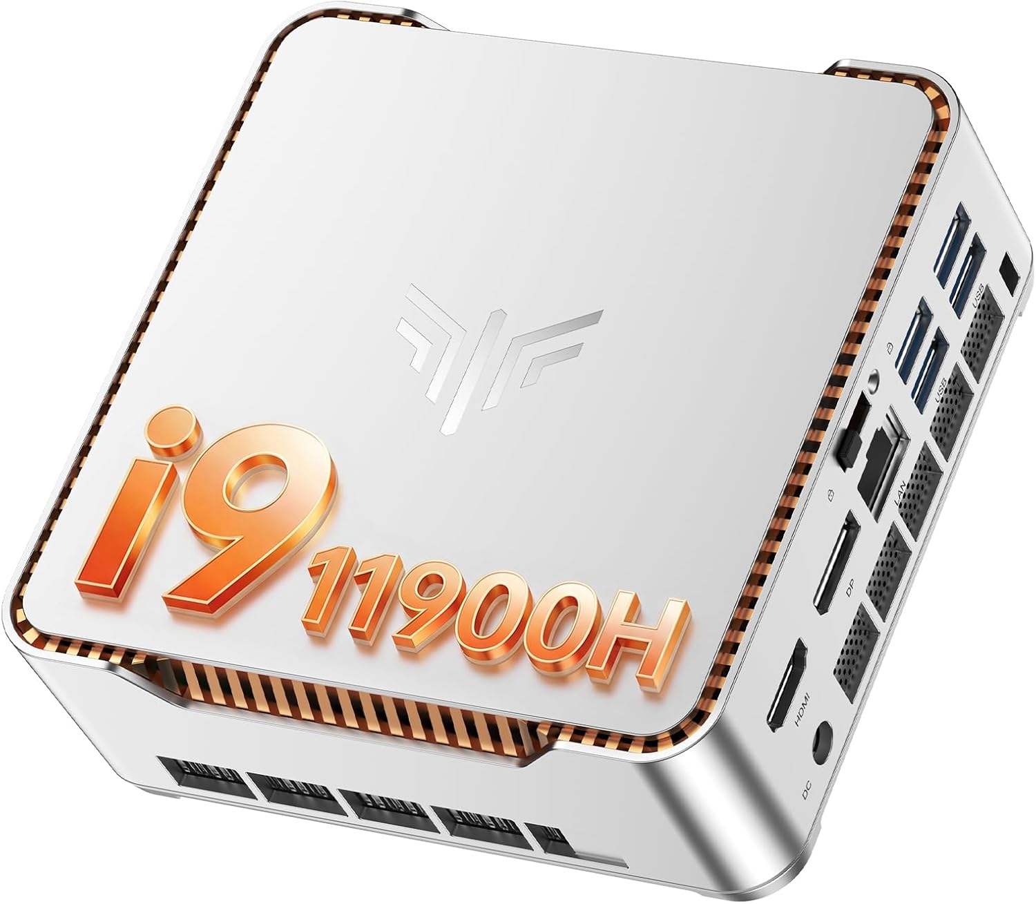 KAMRUI Hyper H2 Mini Gaming PC, in-tel Core i9-11900H (Beat 1195G7/5825U, up to 4.9GHz) 32GB RAM 1TB SSD Mini Desktop Computers, Triple 4K Display 6*USB3.2, USB-C, HDMI, DP, WiFi6, BT5.2, Office Home