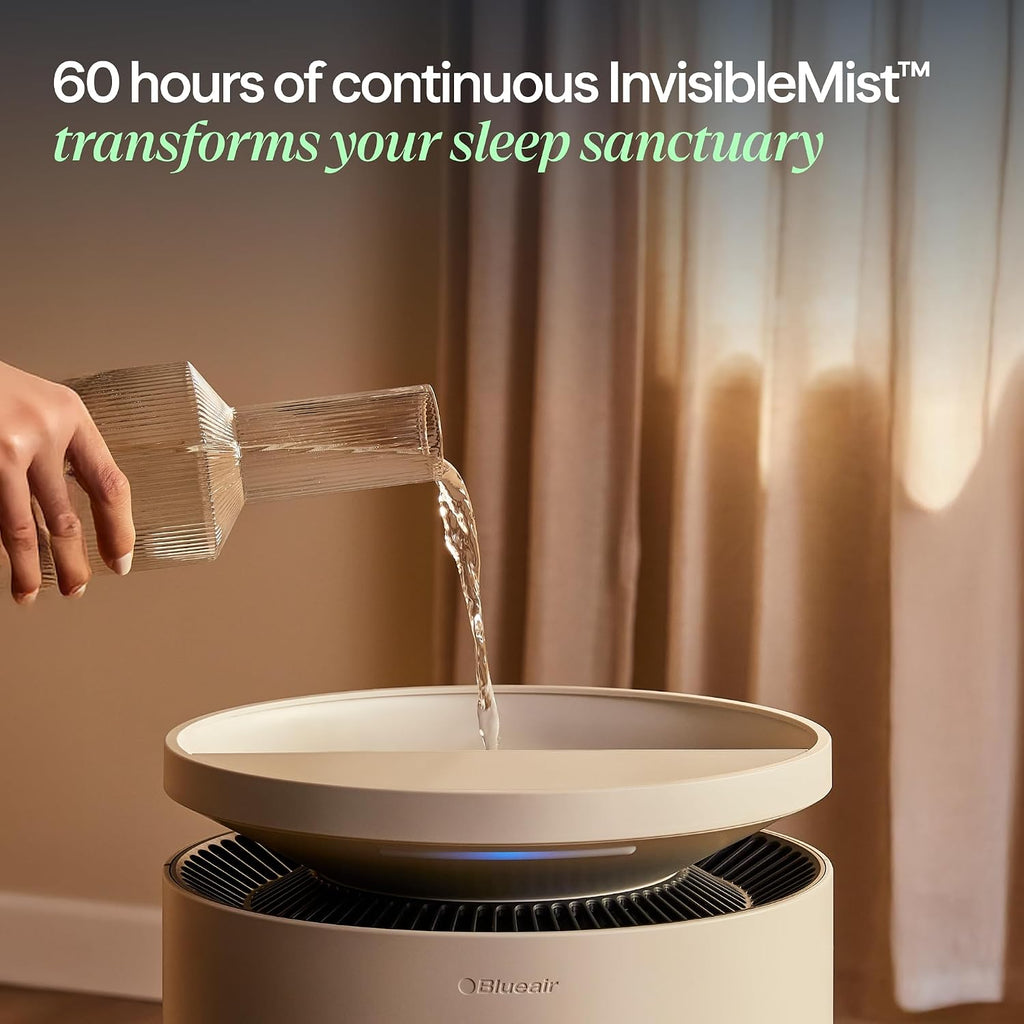 Blueair 2-in-1 Pro Air Purifier & Humidifier for Large Rooms, HEPASilent™ Removes 99.97% Allergens, Dust, Smoke, Up to 1,875 sq ft, Smart App, Skin-Hydration Mode, 360° InvisibleMist™