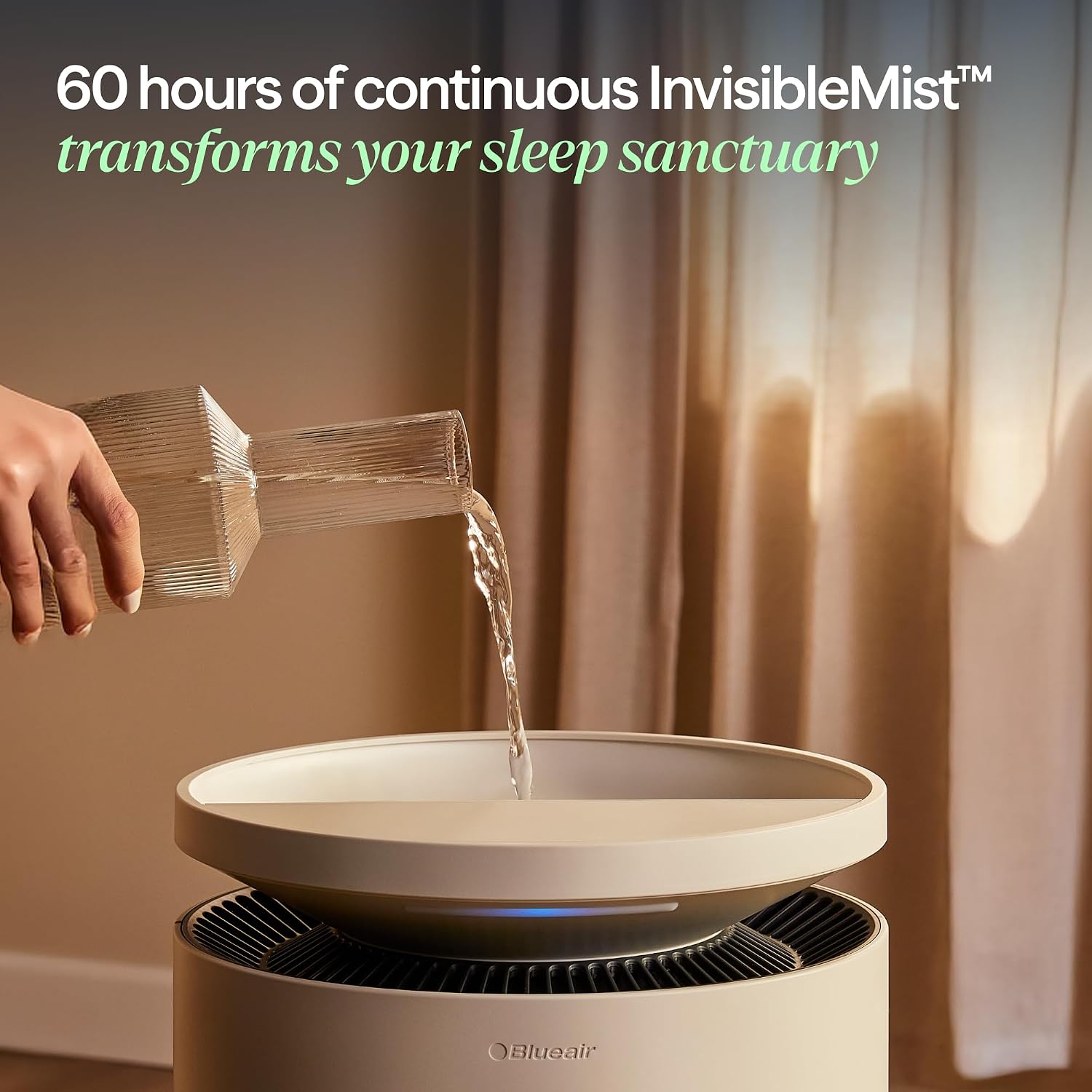 Blueair 2-in-1 Pro Air Purifier & Humidifier for Large Rooms, HEPASilent™ Removes 99.97% Allergens, Dust, Smoke, Up to 1,875 sq ft, Smart App, Skin-Hydration Mode, 360° InvisibleMist™