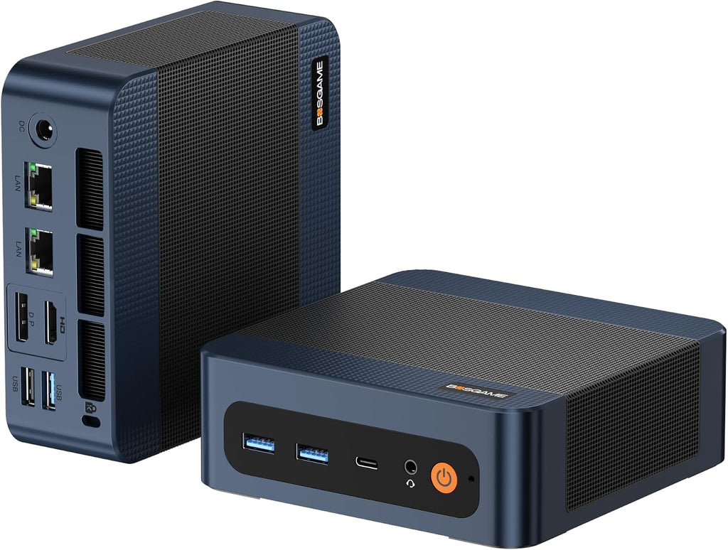 BOSGAME P3 Mix Mini PC, Mini Desktop with Ryzen 7640HS (up to 5.0 GHz), 16GB DDR5, 512GB PCIe SSD, 4K Triple Display, USB 4.0, Dual 2.5G LAN & Wi-Fi 6E & BT5.2, for Home Office Gaming