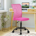 Ergonomic Chairs Set of 4, Cute Adjustable Armless Office Desk Chair w/Mesh Back & Soft Thick Seat, Comfy Swivel Rolling Executive Small Computer Task Chair Sillas para Escritorio for Adult Women