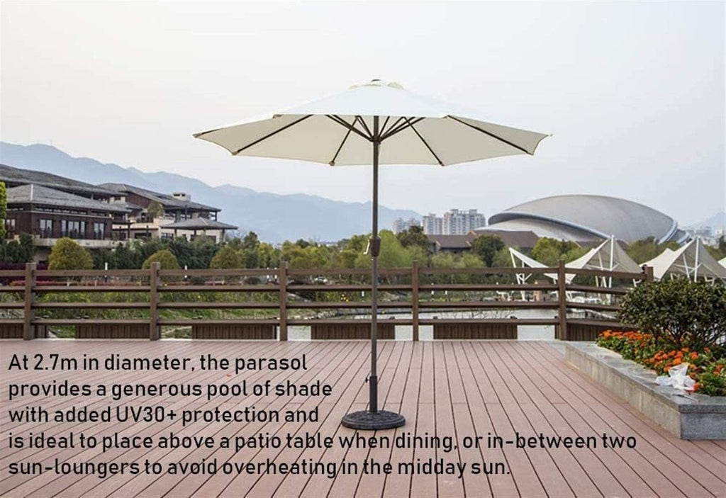 Outdoor Patio Offset Market Umbrellas Outdoor Garden Parasols 2.7M Parasols Garden Furniture With Winding Crank, Sun Shade Waterproof Umbrella For Outdoor Patio Backyard Pool Beach good