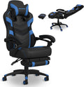 RESPAWN 110 Pro Ergonomic Gaming Chair with Footrest for Adults - Comfortable Office Gaming Recliner with Lumbar Support and Headrest, Racing Style Video Game Chairs for Computer Gamer - Blue