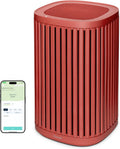 Windmill Air Purifier for Home - 3-In-1 Filtration for Dust, Smoke, & More - True HEPA Filter, Activated Carbon, & Pre-Filter - Ultra-Quiet - App Compatible - Covers Up To 975 sq ft - Coral