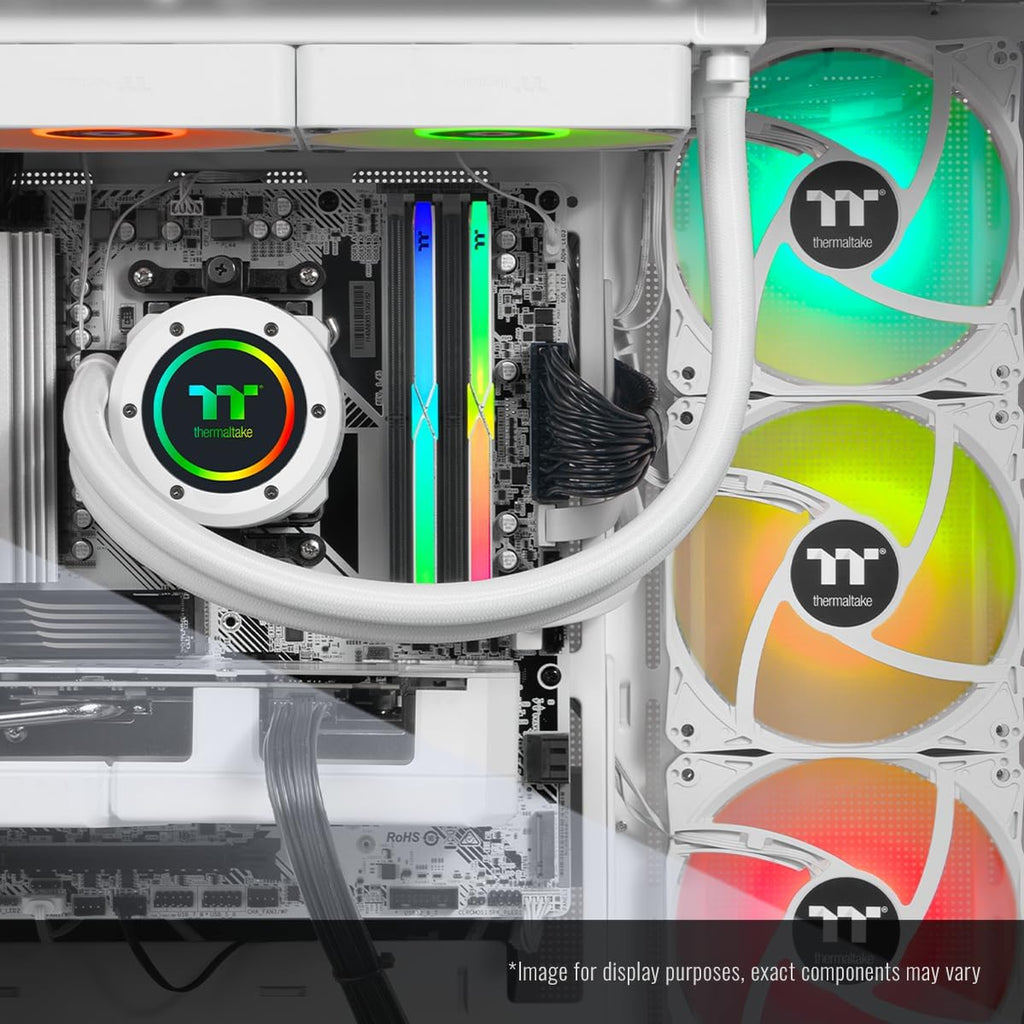 Thermaltake LCGS View 7897XS-380 Gaming Desktop (AMD Ryzen™ 7 7800X3D, ToughRam 32GB DDR5 6000MT/s RGB Memory, AMD Radeon™ RX 9070 XT, 1TB NVMe M.2, WiFi, Windows 11) V38S-B650-97X-LCS