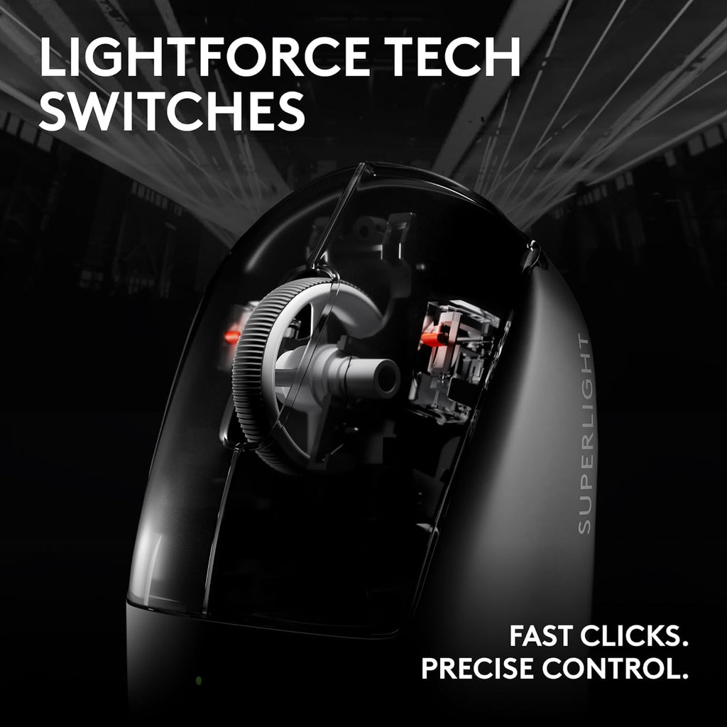 Pro X Superlight 2c Wireless Gaming Mouse: 51g Compact Mini Size, Symmetrical Shape, <8 kHz Polling, 44K DPI, PowerPlay Wireless Charging Supported, USB-C, 5 Programmable Buttons, For PC/Mac - Magenta