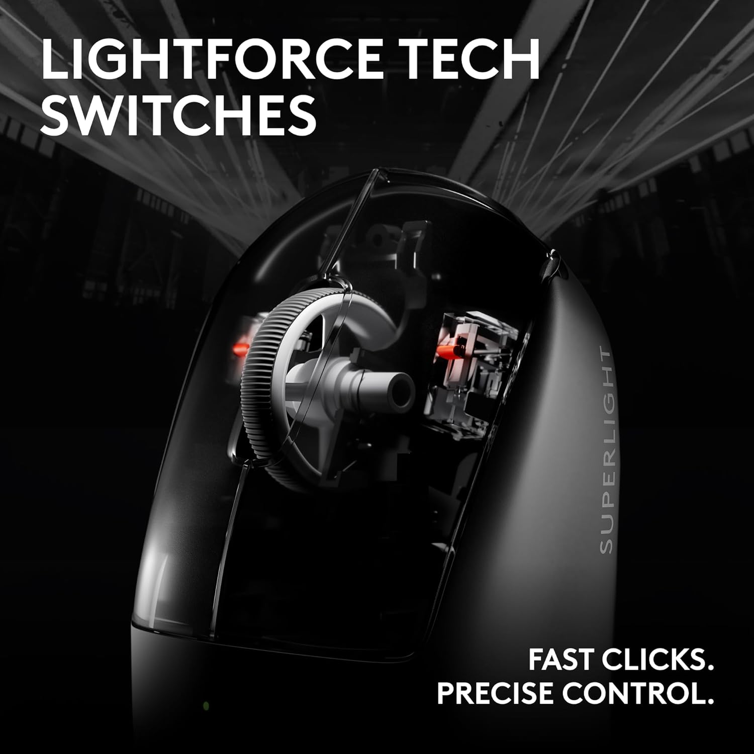 Pro X Superlight 2c Wireless Gaming Mouse: 51g Compact Mini Size, Symmetrical Shape, <8 kHz Polling, 44K DPI, PowerPlay Wireless Charging Supported, USB-C, 5 Programmable Buttons, For PC/Mac - Magenta