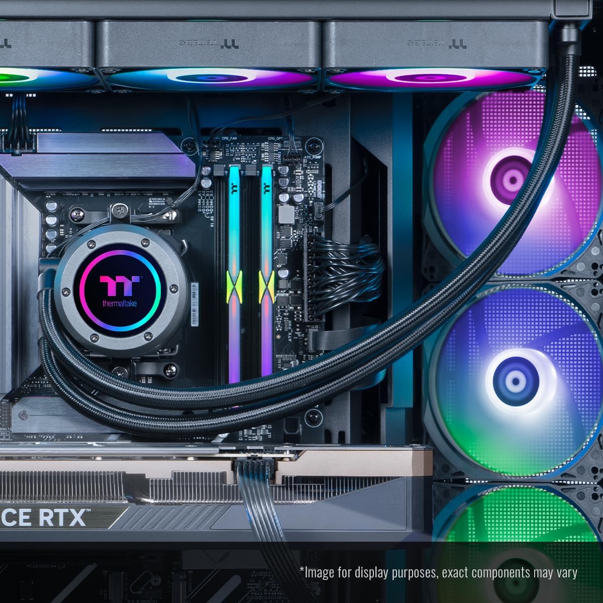 Thermaltake LCGS View 9590-380XL Gaming Desktop (AMD Ryzen™ 9 9950X3D, ToughRam 32GB DDR5 6000MT/s RGB Memory, NVIDIA® GeForce RTX™ 5090, 2TB NVMe M.2, WiFi, Windows 11) VXLB-X87B-590-LCS