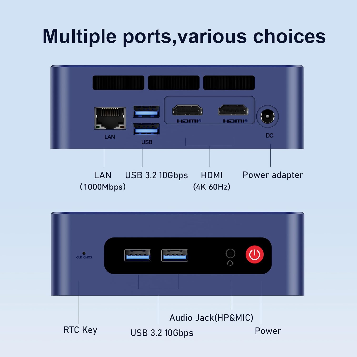 Beelink SER3 Mini PC AMD Ryzen 3 3200U (up to 3.5GHz), 16GB DDR4 2400MT/s 500GB PCIE3.0 SSD Mini Computer, Radeon Vega 3 Graphics,1000Mbps LAN, Dual HDMI 4K Display Home-Office PC
