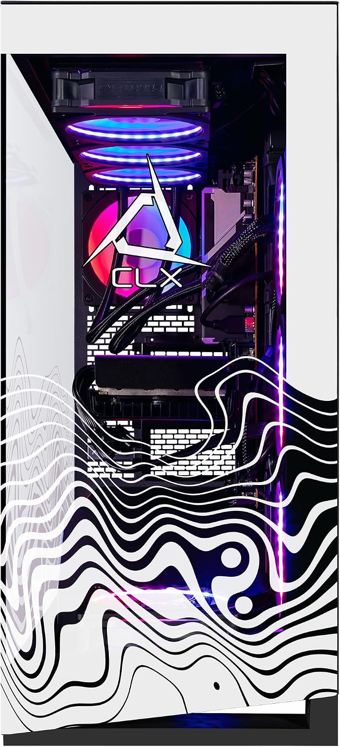 CLX Horus Gaming PC - AMD Ryzen 7 9800X3D 4.7GHz, GeForce RTX 5070 Ti, 2TB NVMe M.2 SSD, 6TB HDD, 64GB DDR5 RGB Memory, 360mm AIO, WiFi, Windows 11 Home, Black