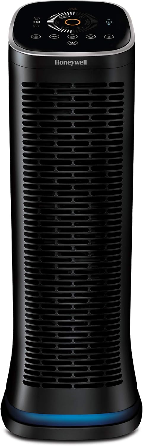 Honeywell Air Genius Air Purifier for Home, Large Rooms up to 1268Ft² with Permanent, Washable Filter, Reduces Dust, Pollen, Pet Dander, Odors, Smoke, Black, HFD360