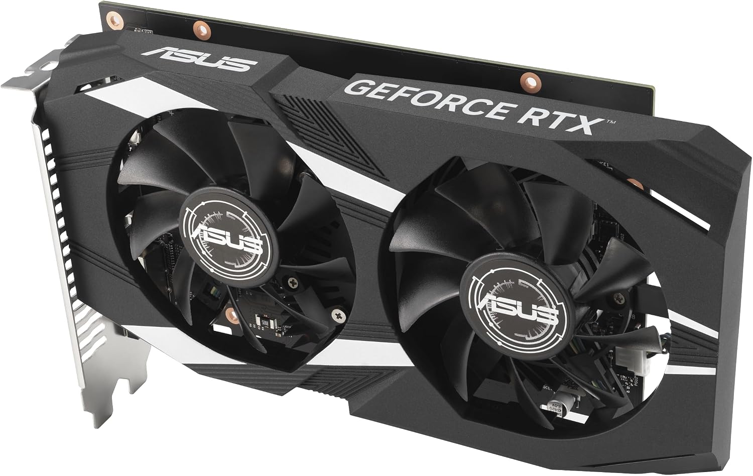 ASUS Dual NVIDIA GeForce RTX 3050 6GB OC Edition Gaming Graphics Card - PCIe 4.0, 6GB GDDR6 Memory, HDMI 2.1, DisplayPort 1.4a, 2-Slot Design, Axial-tech Fan Design, 0dB Technology, Steel Bracket