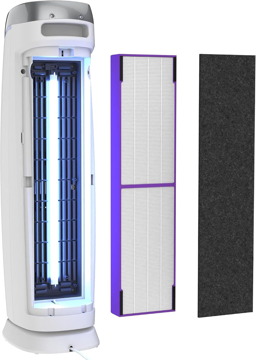 GermGuardian Air Purifier with Genuine HEPA 13 Pet Pure Filter, Removes 99.97% of Pollutants, Covers Large Rooms up to 915 Sq. ft. in 1 Hour, UV-C Light Helps Reduce Germs, 28', White, AC5250WPT
