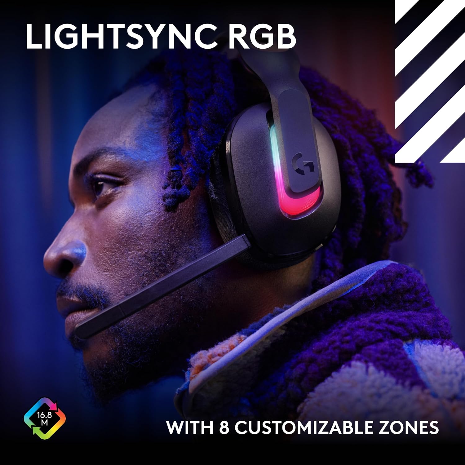 Logitech G Astro A20 X Lightspeed Wireless Gaming Headset for PS5, Xbox, Nintendo Switch/Switch 2, PC with 2-System PLAYSYNC Audio, Bluetooth, LIGHTSYNC RGB, and 48 kHz Boom Mic - Black