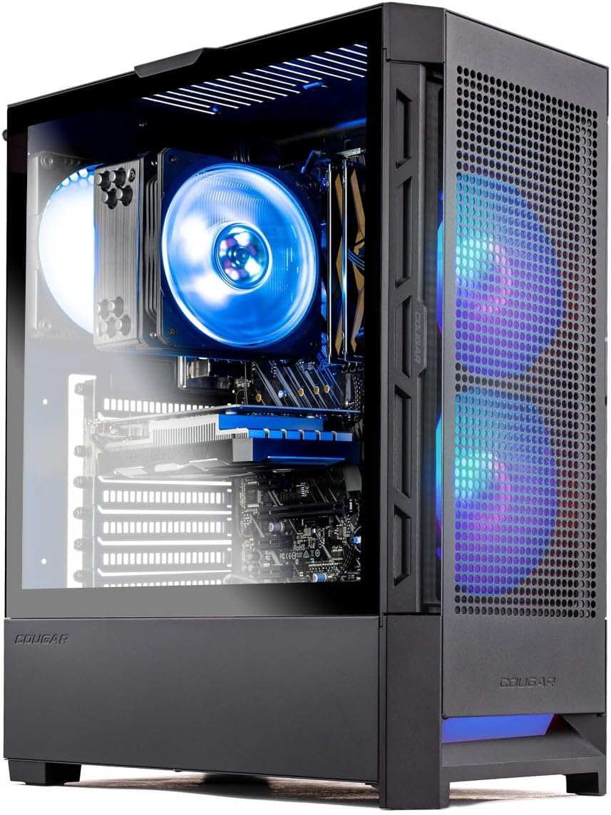 Skytech Gaming Blaze4 Mini Gaming PC, AMD Ryzen 5 5500 3.6GHz, NVIDIA RTX 5050 8GB, 1TB NVMe SSD, 16GB DDR4 RAM 3200, 650W Gold PSU, Wi-Fi, Win 11, Desktop