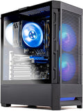 Skytech Gaming Blaze4 Mini Gaming PC, AMD Ryzen 5 5500 3.6GHz, NVIDIA RTX 5050 8GB, 1TB NVMe SSD, 16GB DDR4 RAM 3200, 650W Gold PSU, Wi-Fi, Win 11, Desktop