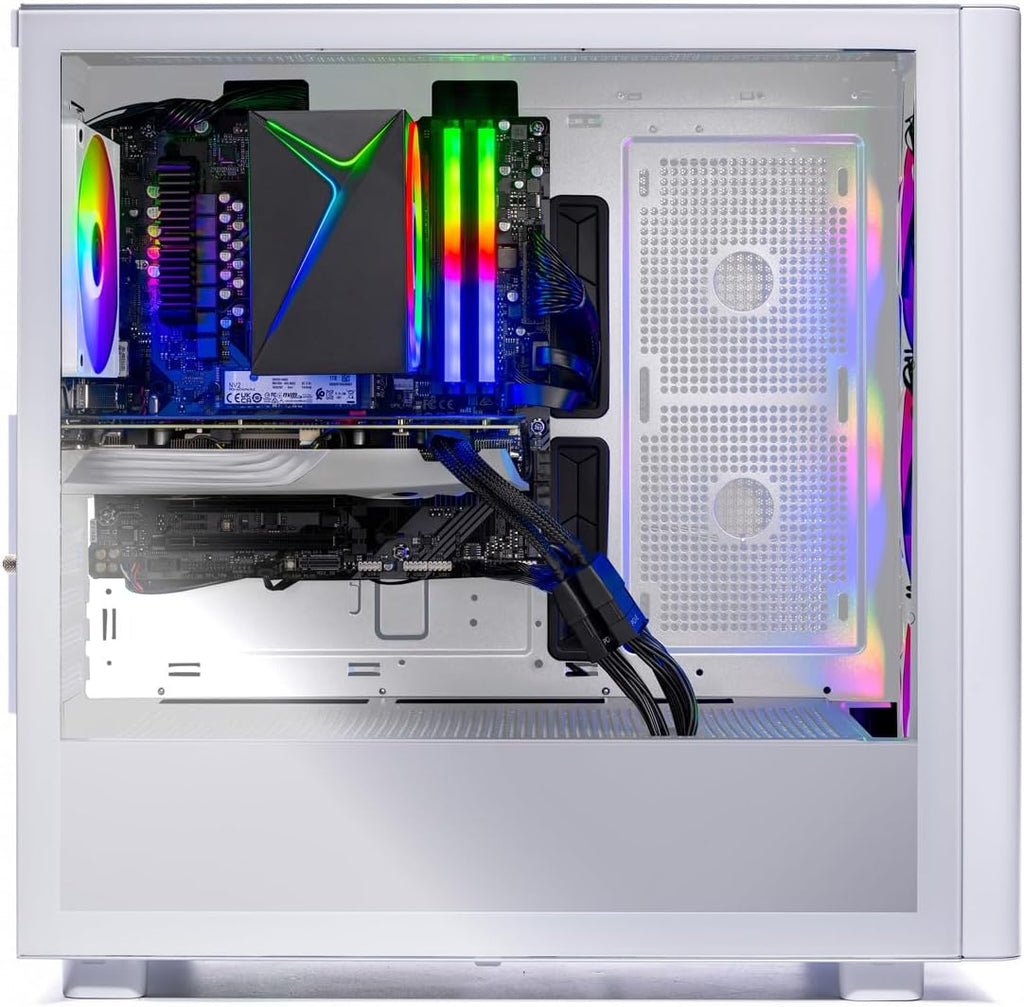 Skytech Gaming Chronos 3 Desktop PC, Intel i5 14400F 2.5 GHz (4.7GHz Turbo), NVIDIA RTX 5060 Ti 16GB, 1TB Gen4 NVMe SSD, 16GB DDR5 RAM 5200, 650W Gold PSU, Wi-Fi, Win 11