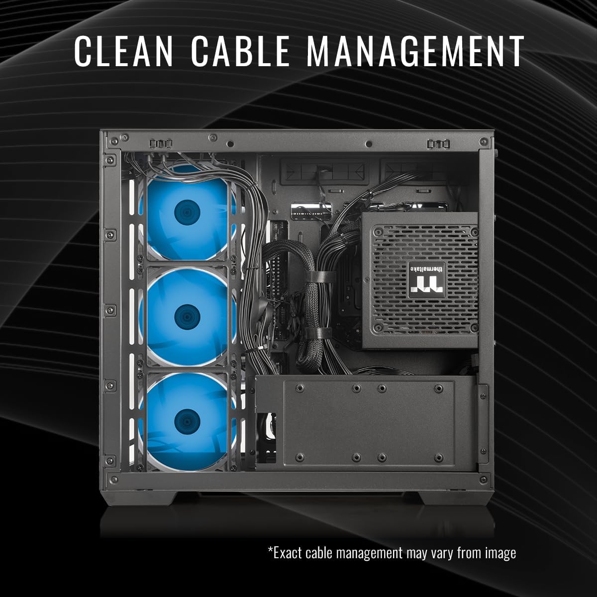 Thermaltake LCGS View 9880-380 Gaming Desktop (AMD Ryzen™ 7 9800X3D, ToughRam 32GB DDR5 6400MT/s RGB Memory, NVIDIA® GeForce RTX™ 5080, 1TB NVMe M.2, WiFi, Windows 11) V38B-B850-580-LCS