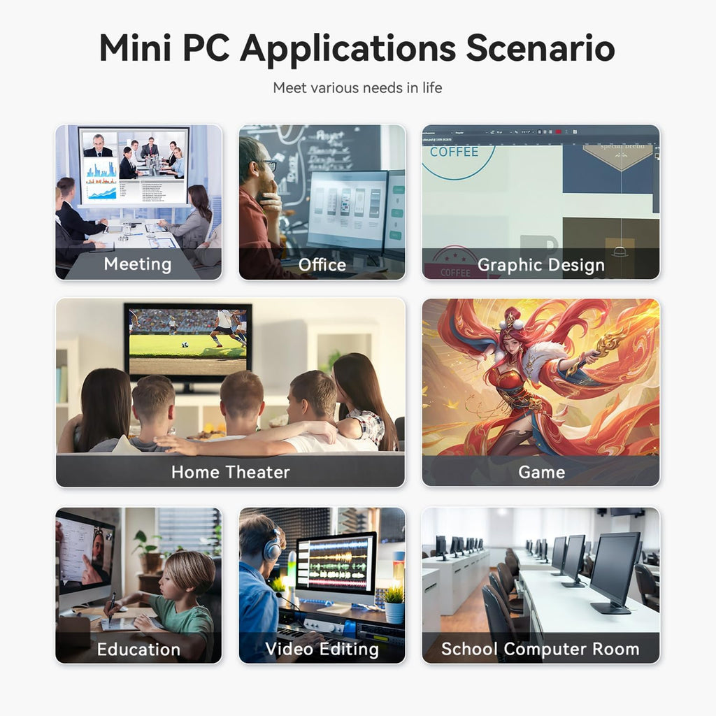 Beelink SER5 MAX Mini PC, AMD Ryzen 7 7735HS(6nm, 8C/16T) up to 4.75GHz, Mini Computer 24GB LPDDR5 RAM 500GB NVME SSD, Micro PC 4K@60Hz Triple Display, Mini Gaming Computer WiFi6/BT5.2/HTPC/W-11 Pro