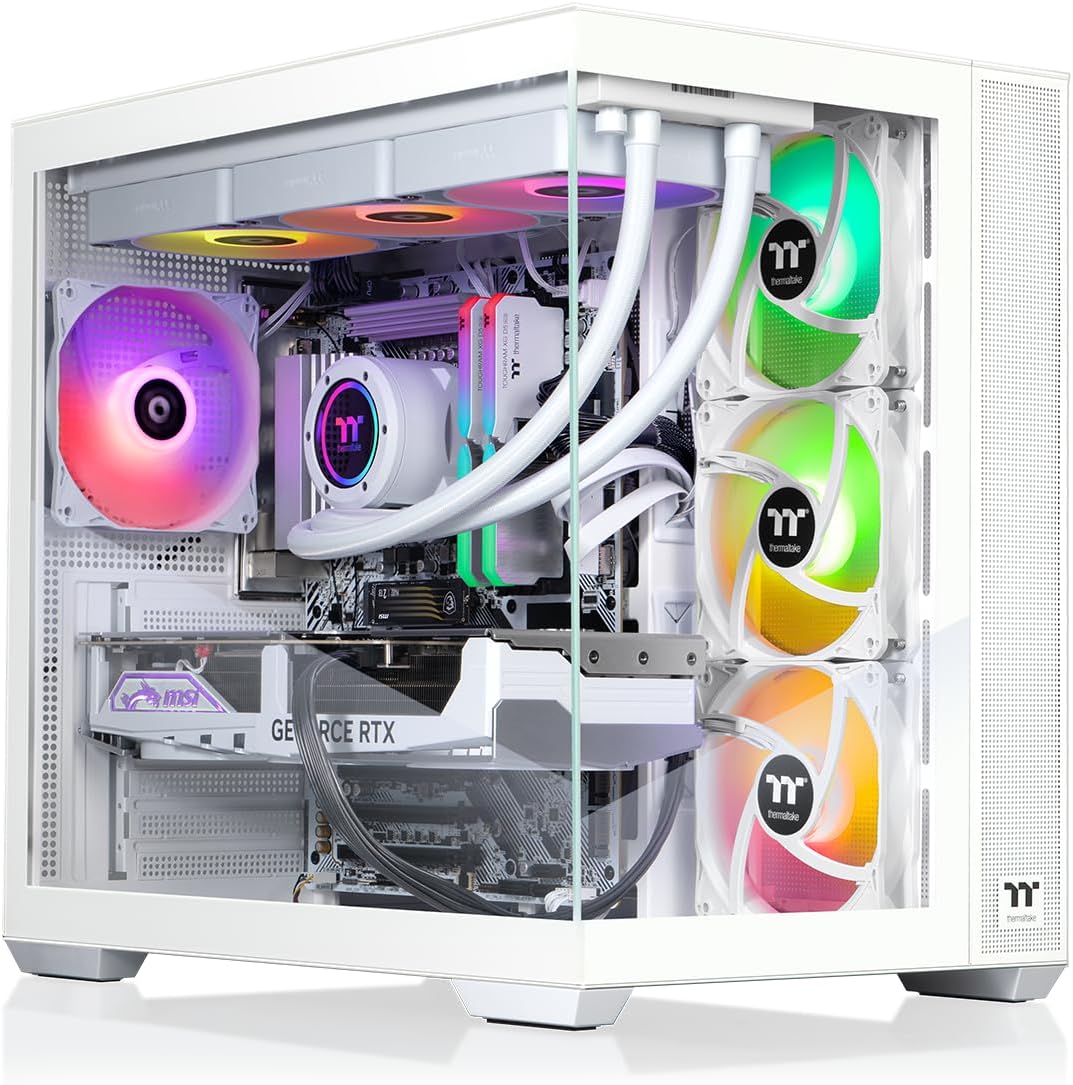 Thermaltake LCGS View i1480S-380 Gaming Desktop (Intel® Core™ i9-14900KF, ToughRam 32GB DDR5 6000MT/s RGB Memory, NVIDIA® GeForce RTX™ 5080, 1TB NVMe M.2, WiFi, Windows 11) V38S-Z790-580-LCS
