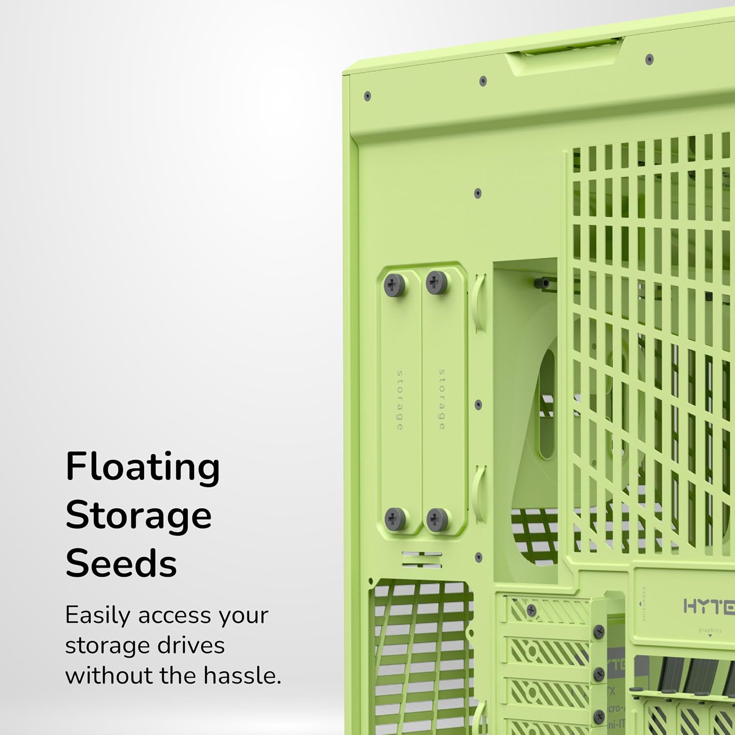 Hyte Y70 Mid-Tower ATX Gaming PC Desktop Case - Panoramic Tempered Glass - Dual Chamber - High Airflow Chassis - PCIE 4.0 Riser Cable Included - New Modern Aesthetic - Matcha Milk (Green)