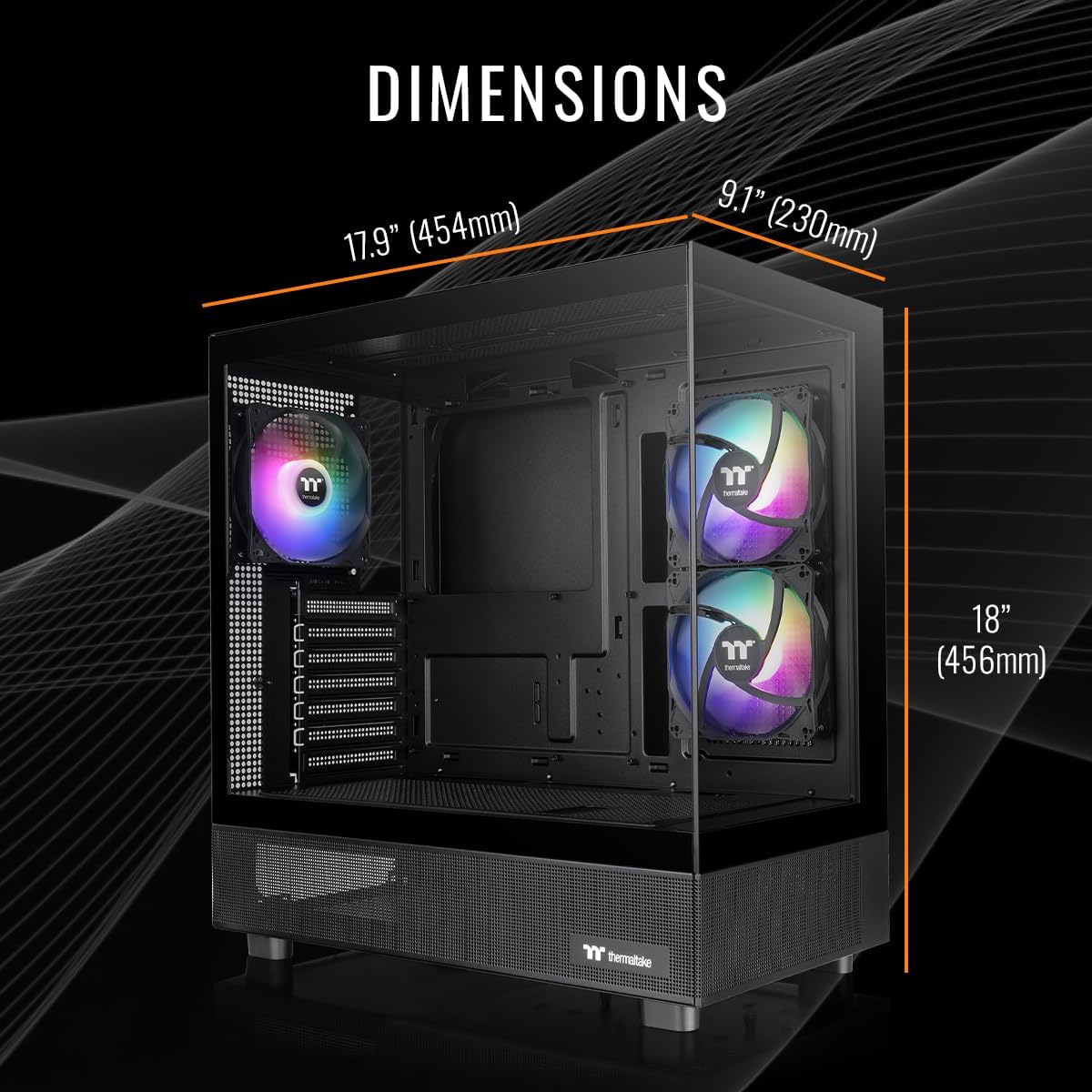 Thermaltake LCGS View 9897X-270 Gaming Desktop (AMD Ryzen™ 7 9800X3D, 32GB 6400MT/s DDR5 RGB Memory, AMD Radeon™ RX 9070 XT, 2TB NVMe M.2, WiFi, Windows 11) V27B-B850-97X-LCS
