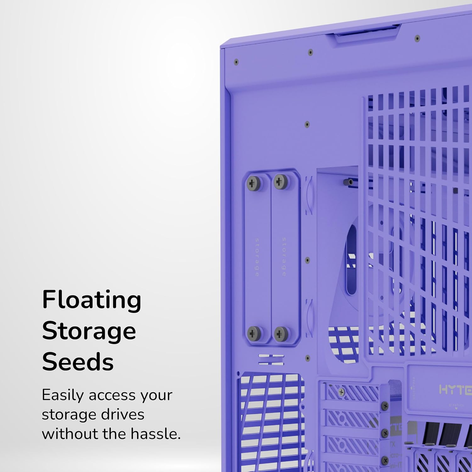 Hyte Y70 Mid-Tower ATX Gaming PC Desktop Case - Panoramic Tempered Glass - Dual Chamber - High Airflow Chassis - PCIE 4.0 Riser Cable Included - New Modern Aesthetic - Taro Milk (Purple)