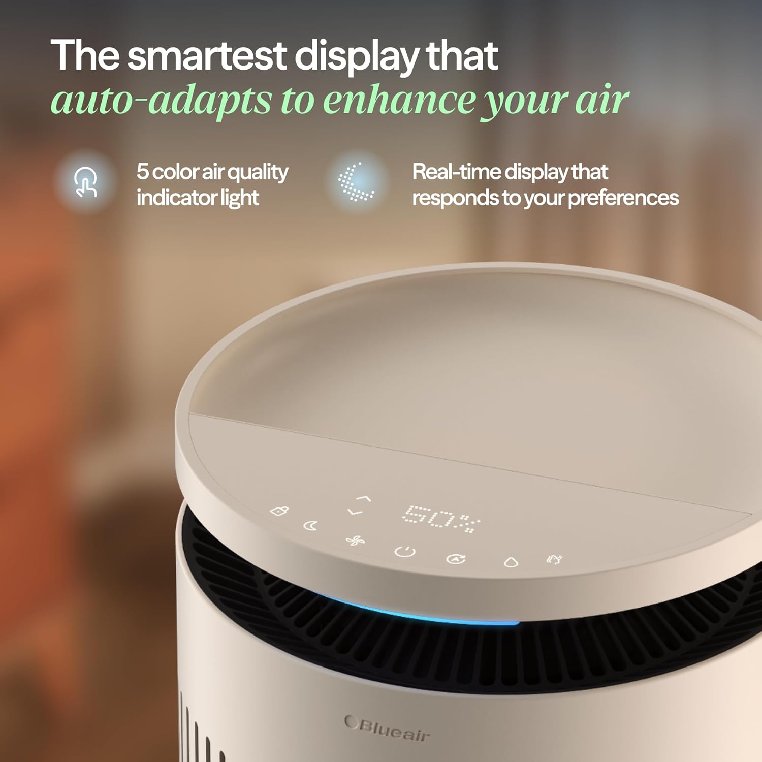 Blueair 2-in-1 Pro Air Purifier & Humidifier for Large Rooms, HEPASilent™ Removes 99.97% Allergens, Dust, Smoke, Up to 1,875 sq ft, Smart App, Skin-Hydration Mode, 360° InvisibleMist™