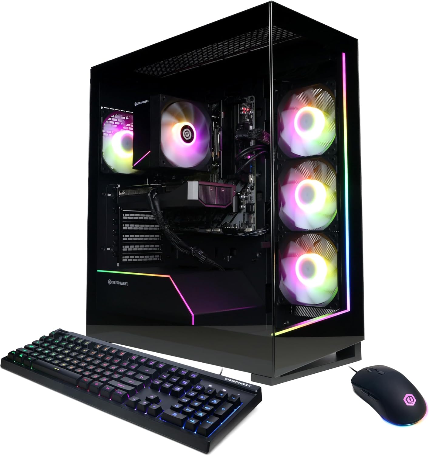 CyberPowerPC Gamer Master Gaming PC, AMD Ryzen 7 8700F 4.1GHz, GeForce RTX 5060 Ti 8GB, 16GB DDR5, 1TB PCIe 4.0 SSD, WiFi Ready & Windows 11 Home (GMA2900A3)