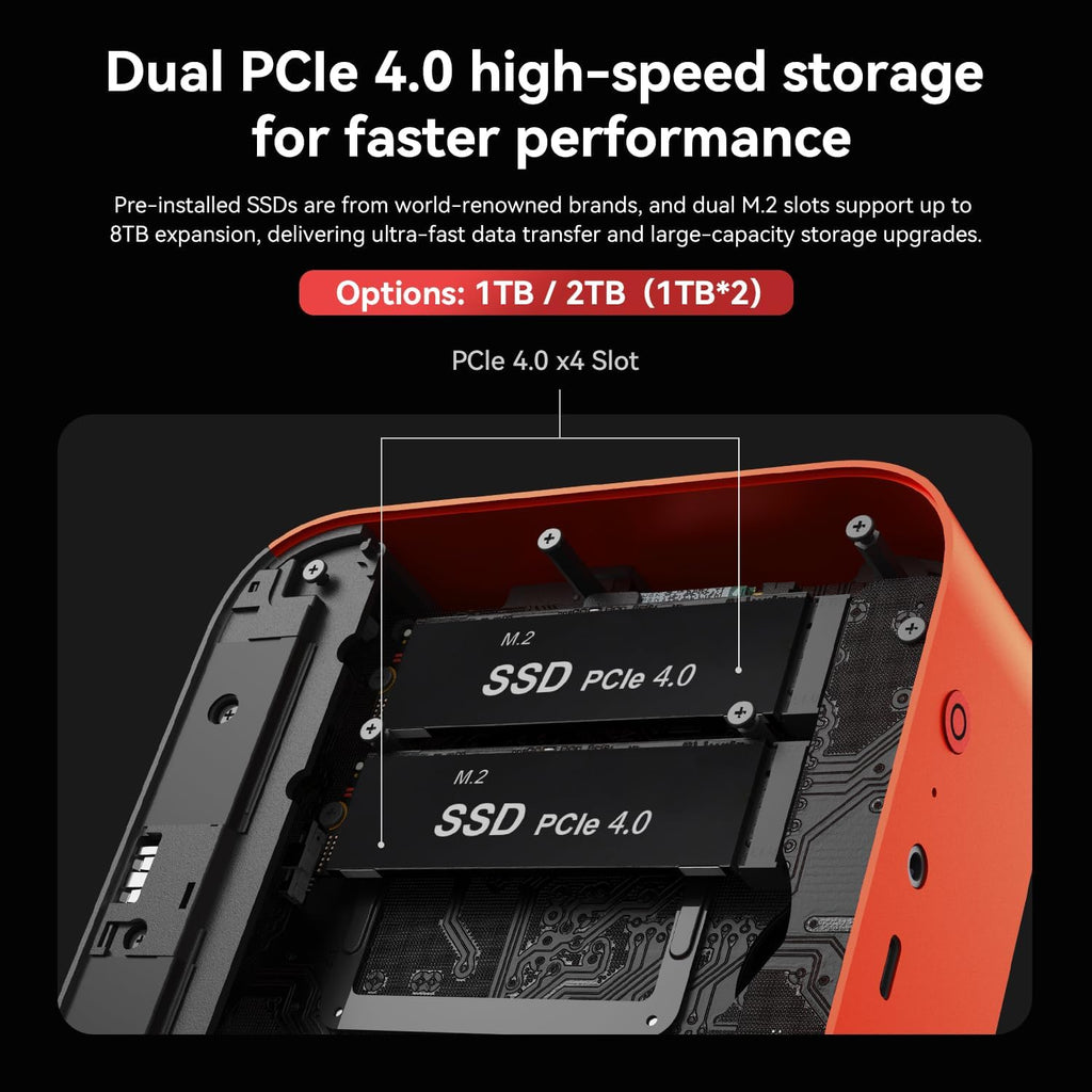 Beelink SER9 Pro AI Mini PC, AMD Ryzen 7 H 255(8C/16T,4.9GHz), 24G LPDDR5X 1TB PCIe4.0 x4 SSD, Mini Computer AMD Radeon 780M Triple Display/USB4/WiFi6/BT5.2/2.5G/Pre-Installed Openclaw/Ubuntu