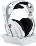 Logitech G Astro A50 Multi-Platform Wireless Gaming Headset + Base Station for PS5/Xbox/PC: PLAYSYNC Audio Switcher, <16bit/48kHz (Console), <24bit/48kHz (PC), 24hr Battery, 2.4GHz & BT - White