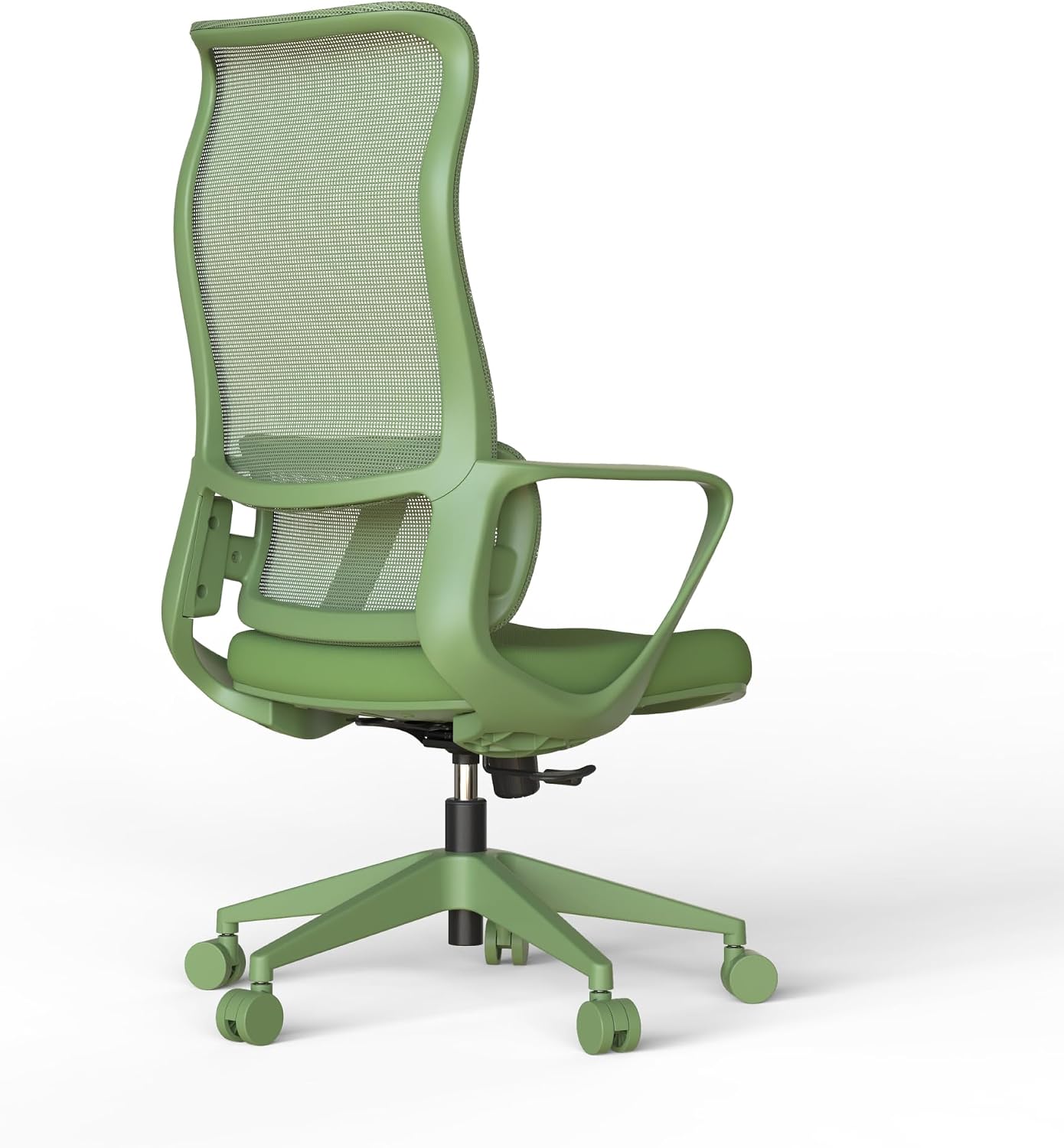High Back Ergonomic Colorful Office Chair, Breathable Nylon Mesh Desk Chair with Adjustable Lumbar Support, 300LBS Swivel Rolling Computer Chair for Home Office Work(Americana, Green)