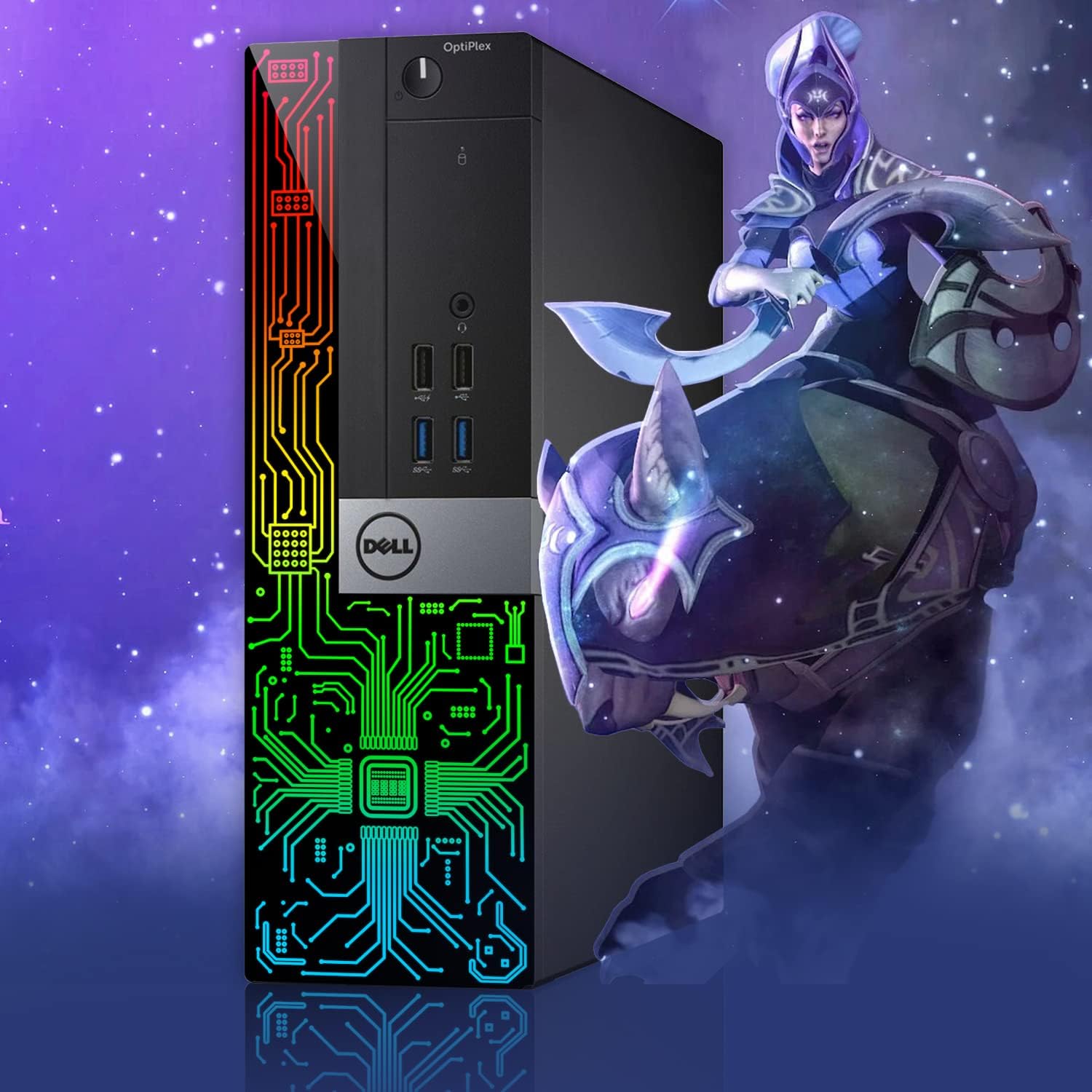 Dell OptiPlex 3060 SFF RGB Gaming Desktop, Intel Core i5-8500, 16GB RAM, 512GB NVMe, 1TB HDD, 22-inch HDMI Monitor, GeForce GT 1030 2GB GDDR5, Windows 11 Pro
