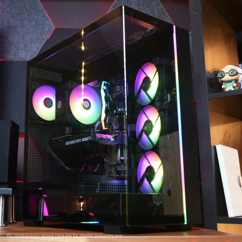 CyberPowerPC Gamer Master Gaming PC, AMD Ryzen 7 8700F 4.1GHz, GeForce RTX 5060 Ti 8GB, 16GB DDR5, 1TB PCIe 4.0 SSD, WiFi Ready & Windows 11 Home (GMA2900A2)