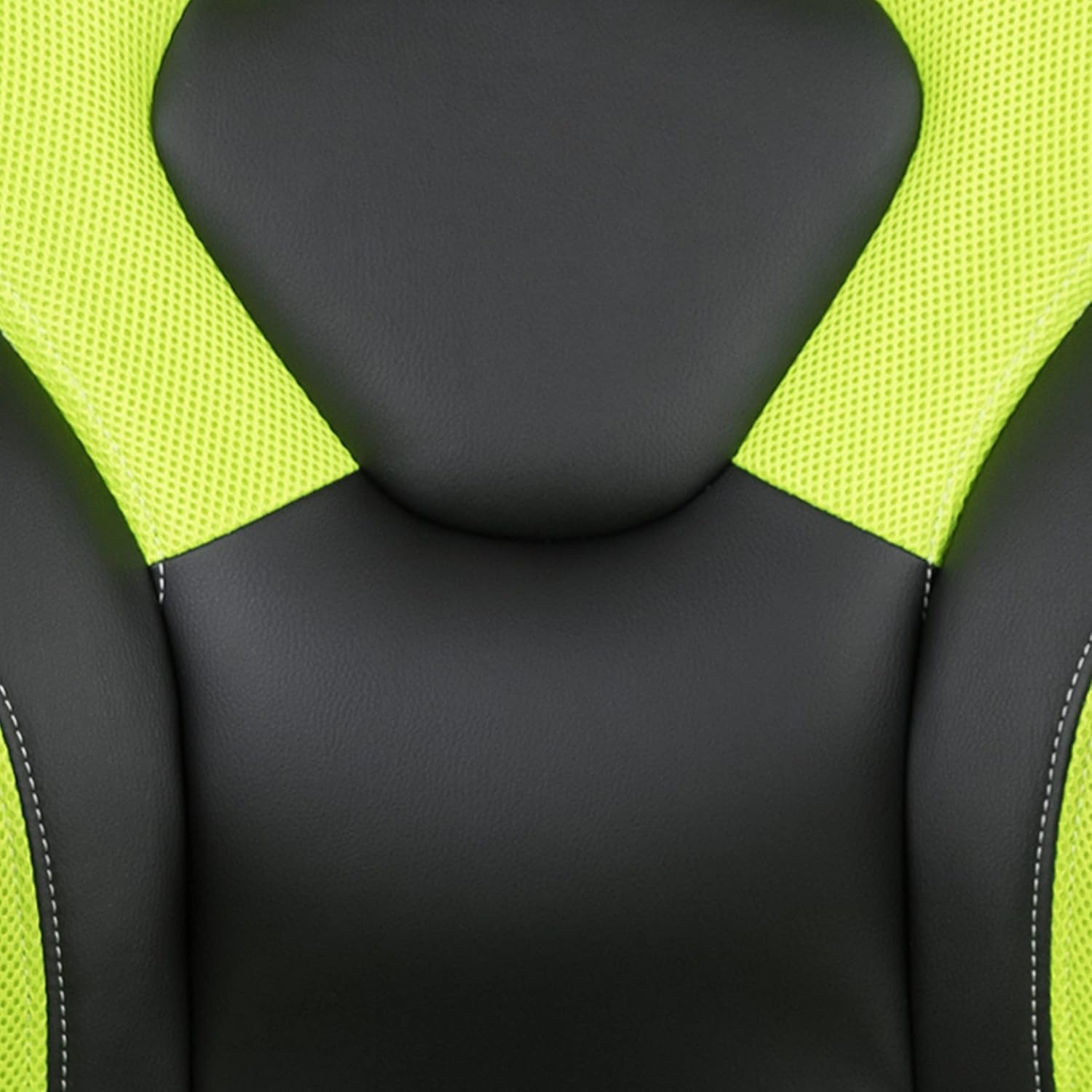 Flash Furniture Gaming Desk and Green/Black Racing Chair Set /Cup Holder/Headphone Hook/Removable Mouse Pad Top - 2 Wire Management Holes