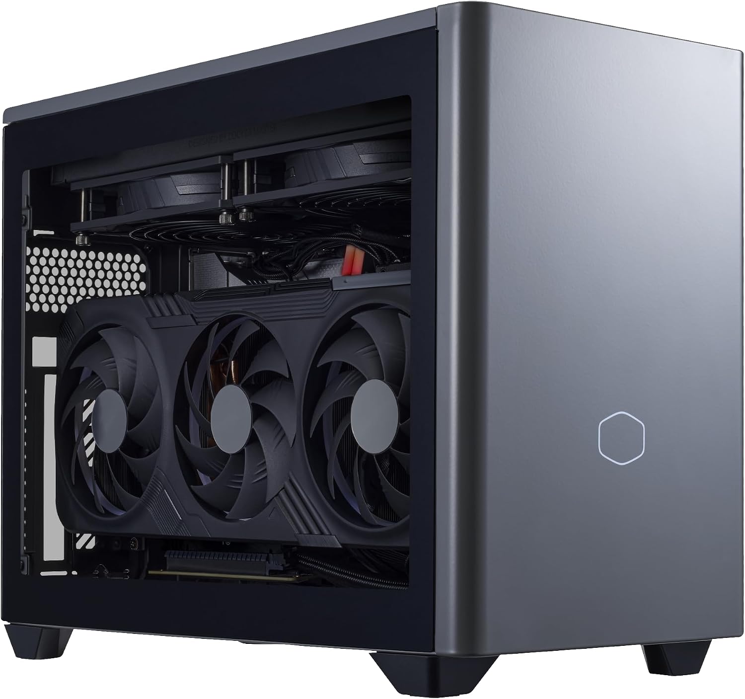 Cooler Master NR2 Pro Gaming PC – Intel Ultra 7 265F, AMD RX 9070 XT 16GB, 32GB DDR5 6000MHz, 2TB Gen4 M.2, Windows 11, V850 SFX Gold PSU, Compact Mini ITX Desktop PC