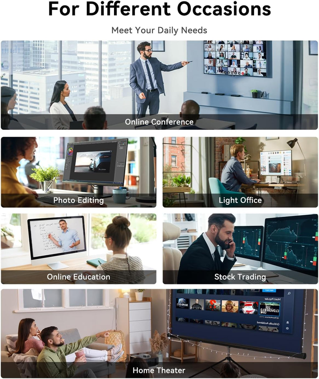 KAMRUI Hyper H2 Mini PC, Intel Core i7 14650HX Mini Computers (16C/24T, up to 5.2GHz), 32GB RAM 1TB PCle4.0 SSD Micro Desktop PC, Triple 4K Display, USB Type-C, WiFi6, BT5.2, Business Office