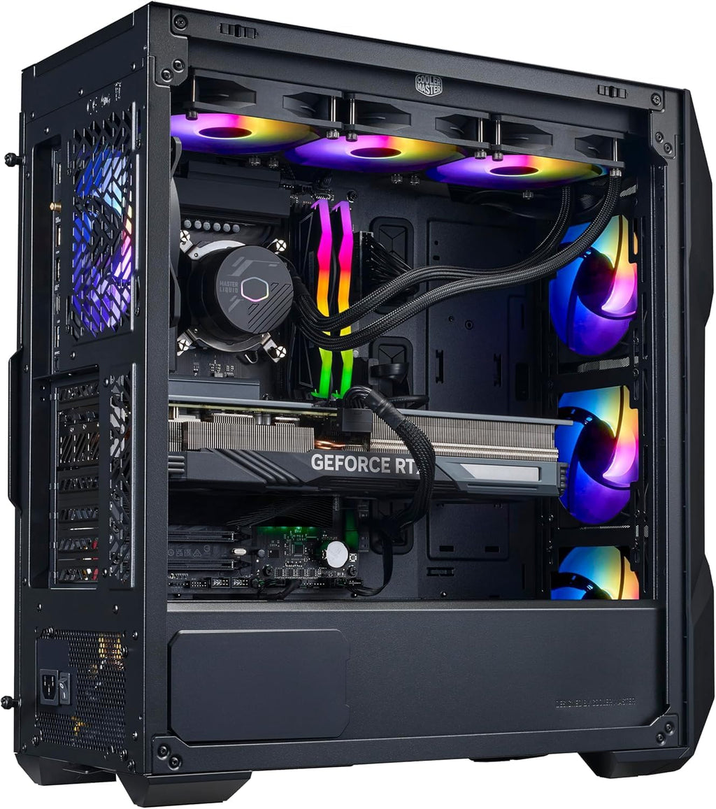 Cooler Master TD5 Pro – Intel Ultra 7 265KF 3.9GHz (5.5 GHz Turbo) | Gigabyte RTX 5070 Ti 16GB & Z890 WiFi Motherboard | 32GB DDR5 6000MHz | 2TB Gen4 M.2 | WiFi | Windows 11 | 360 AIO | Gold 750W PC