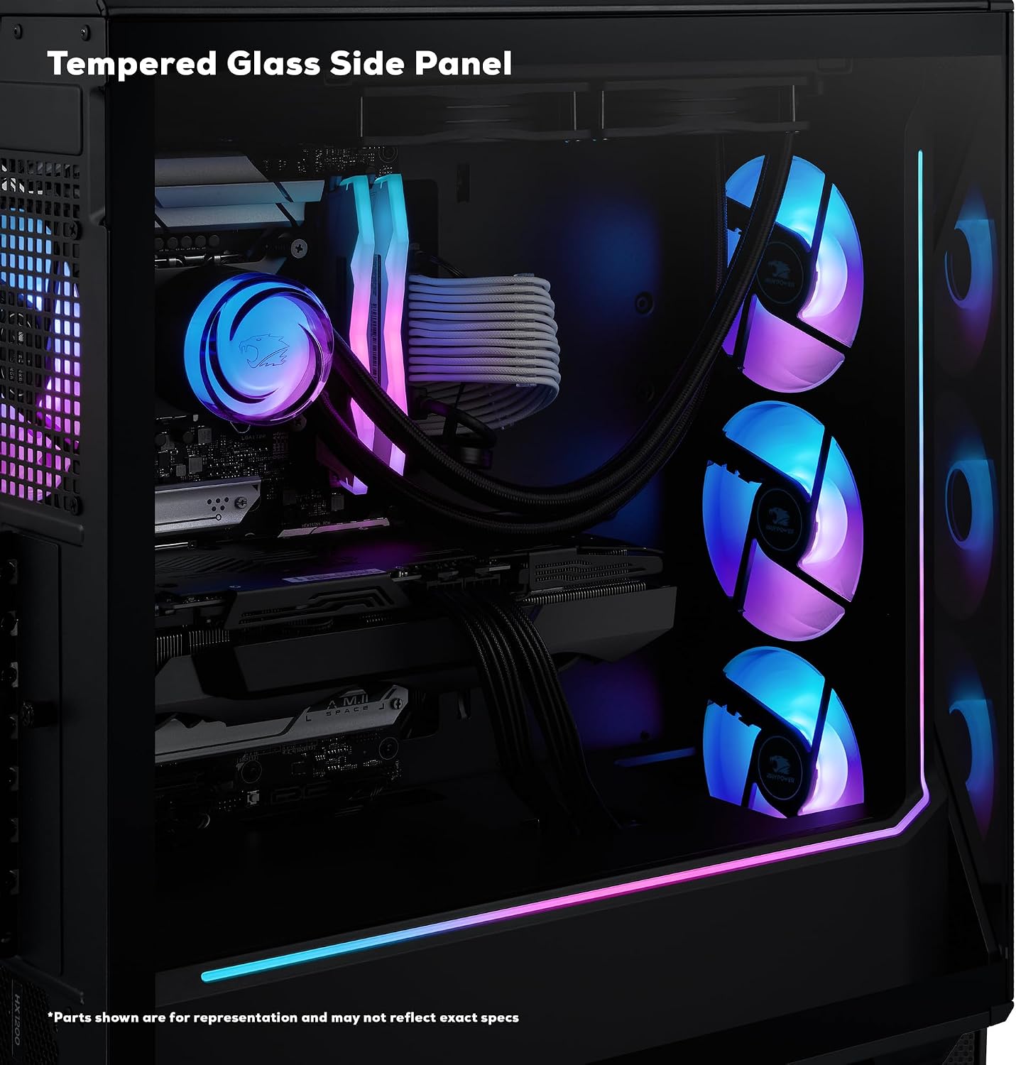 iBUYPOWER Slate MESH Gaming PC Desktop Computer Intel Core i7 14700F CPU, NVIDIA GeForce RTX 5070 12GB GPU, 32GB DDR5 RGB 5200MHz RAM, 1TB NVMe SSD, Windows 11 Home, Keyboard and Mouse - SMI7N5701