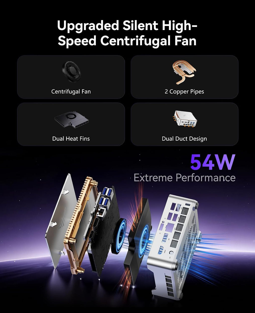 KAMRUI Hyper H2 Mini PC, Intel Core i7-13620H Mini Computers (10C/16T, 4.9GHz), 32GB RAM 1TB PCle4.0 SSD Micro Desktop PC, Triple 4K Display, USB4-C, WiFi6, BT5.2, Business Office Home