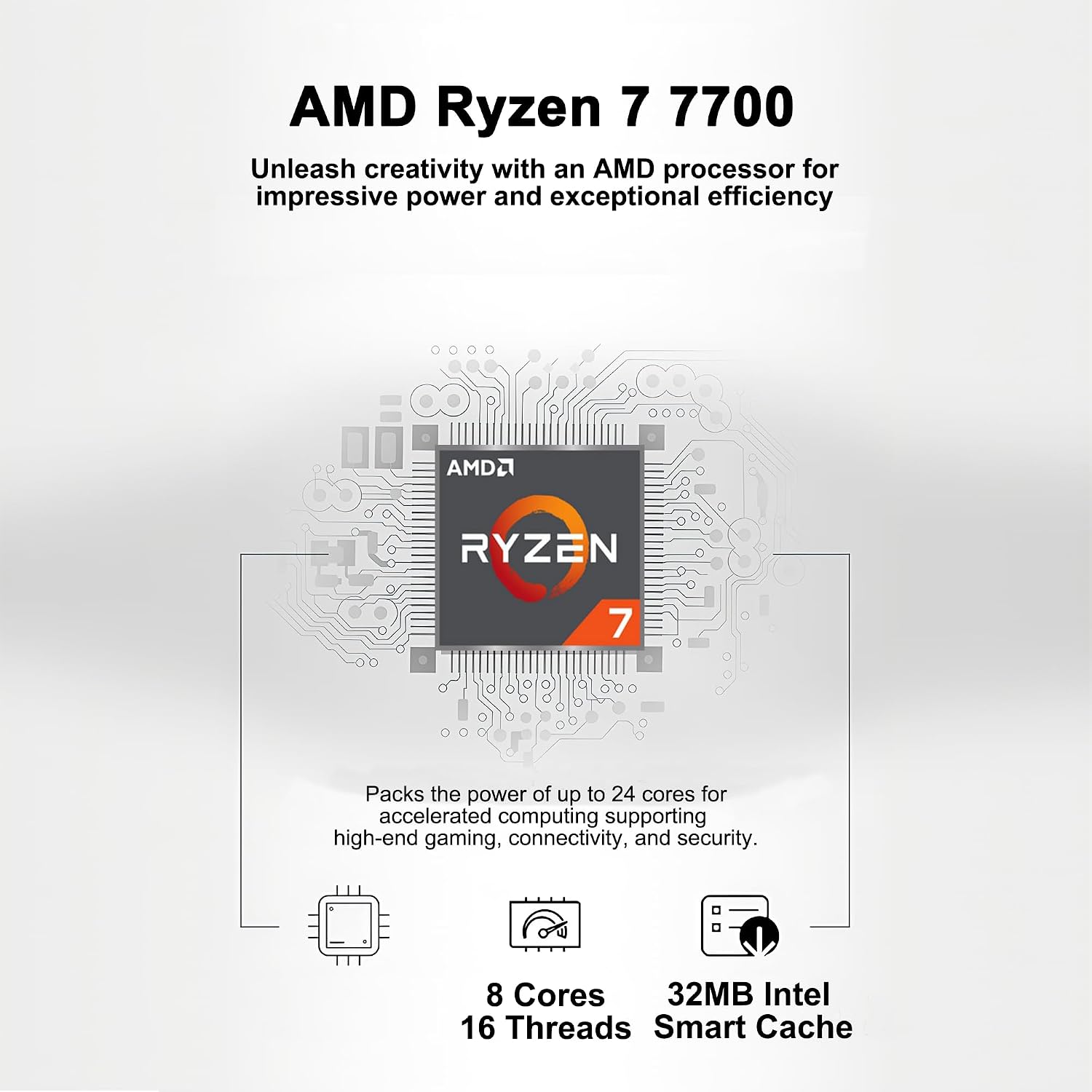msi Aegis Z2 Gaming Desktop AMD 8-core Ryzen 7 7700 64GB DDR5 4TB SSD GeForce RTX 5070 DLSS4 (Up to 988 AI Tops) 750W 80+ Gold PSU ARGB Fan CPU Air Cooling Wi-Fi6E Win11 ICP Hub
