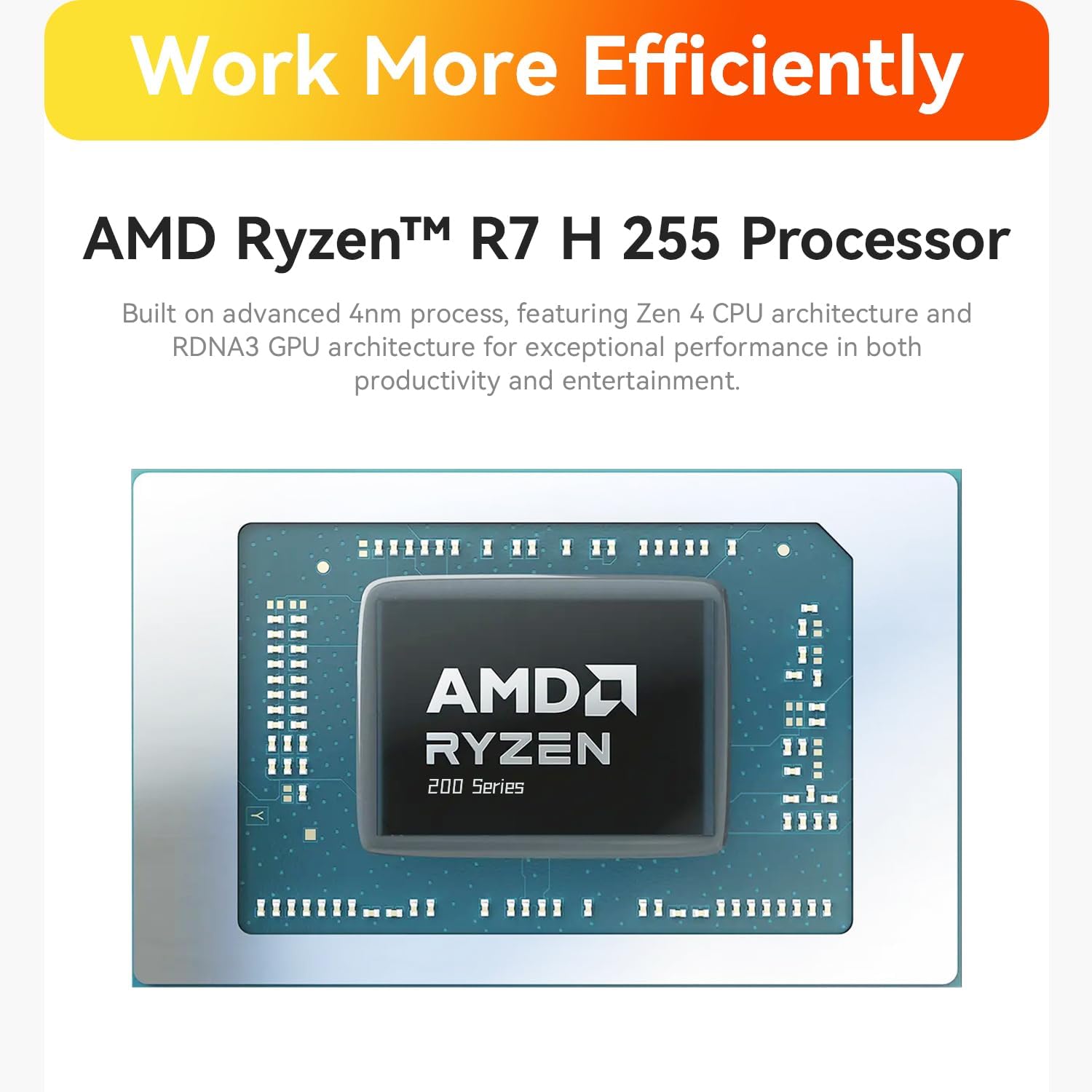 Beelink SER9 MAX Mini PC, AMD Ryzen 7 H 255(4nm, 8C/16T) up to 4.9GHz, Mini Computer 64GB DDR5 RAM 1TB M.2 NVME SSD, Desktop PC 4K@240Hz Triple Display/USB4/WiFi6/BT5.2/10Gbps/W-11 Pro