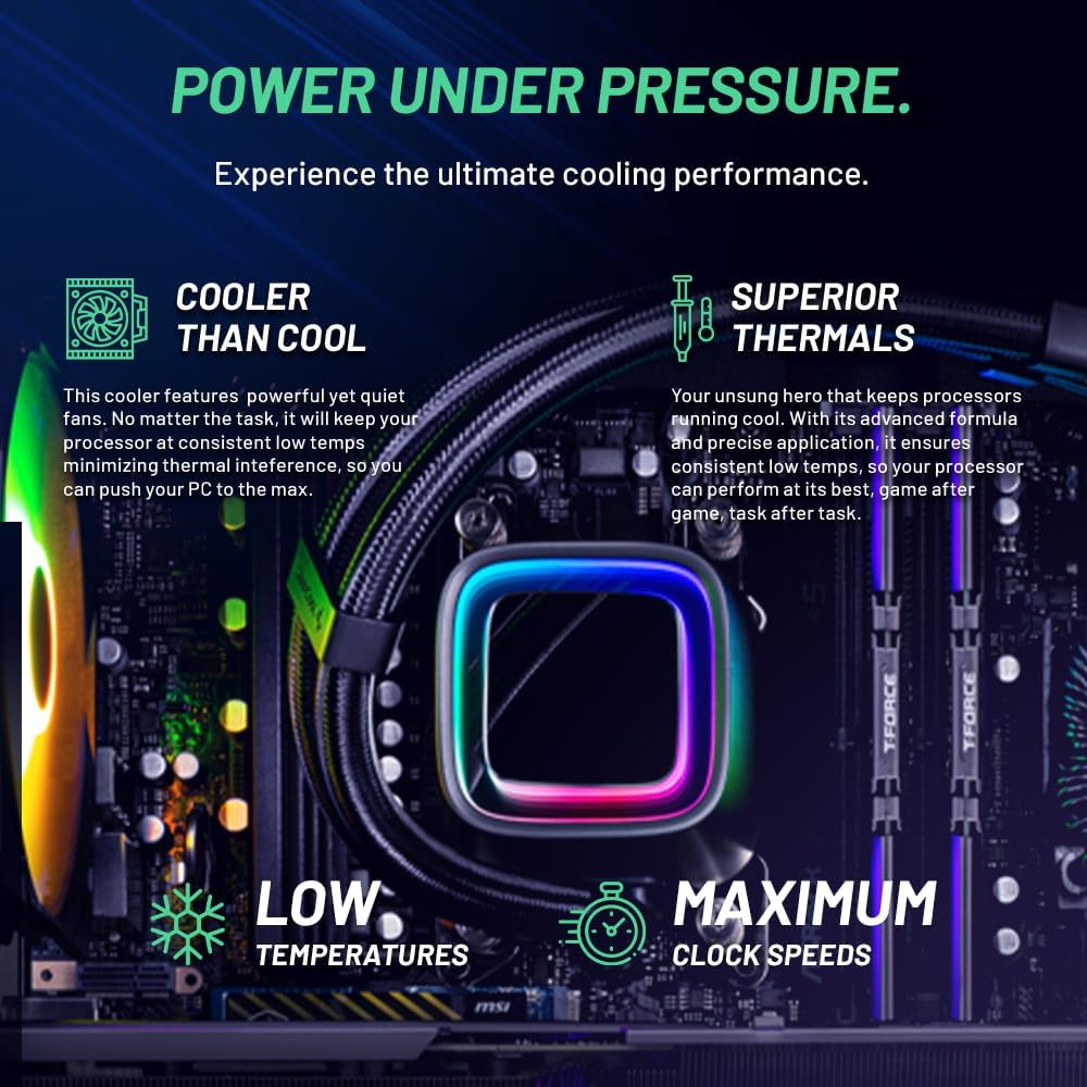 Skytech Gaming Chronos Gaming PC, Ryzen 7 7700X 4.5 GHz, RTX 4070, 1TB NVME, 32GB DDR5 RAM RGB, 650W Gold PSU Wi-Fi, Win 11 Home, RGB-Keyboard and RGB-Mouse Included