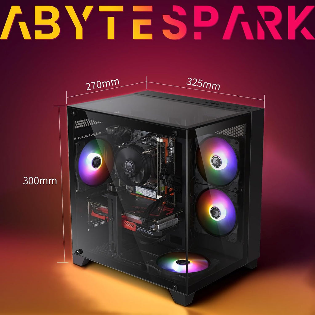 Prebuilt Gaming PC Desktop Computer,Intel Core i7 Desktop,Operating at A Frequency of 3.4-3.9 GHz,RX590 Graphics Card with 8GB GDDR5 Video Memory,16GB RAM, 512G SSD,WiFi 5.0,RGB Fan x5
