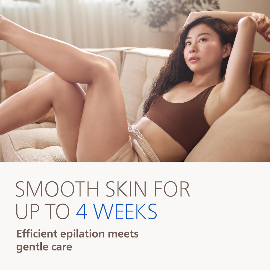 Philips Epilator Series 9000 - Cordless Wet and Dry Electric Epilator, Hair Removal for Legs, Body and Bikini, with ProGuide, 9 Accessories Including Pedicure Head, 60 min. Runtime, Model BRE728/00