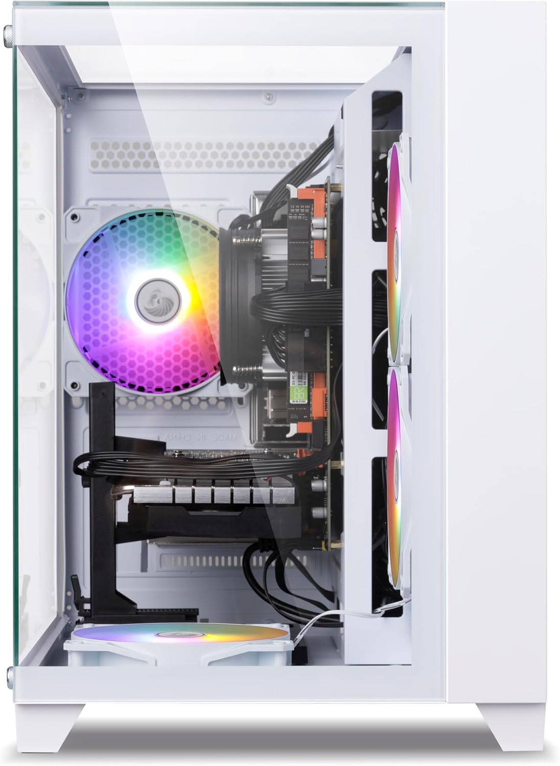 Prebuilt Gaming PC Desktop Computer,Intel Core i7 Desktop,Operating at A Frequency of 3.4-3.9 GHz,RX590 Graphics Card with 8GB GDDR5 Video Memory,16GB RAM, 512GB SSD,WiFi 5.0,RGB Fan x4